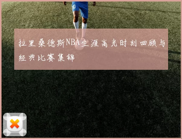 拉里桑德斯NBA生涯高光时刻回顾与经典比赛集锦