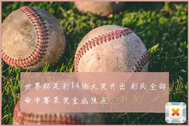 世界杯足彩14场大奖开出 彩民全部命中赛果奖金成焦点